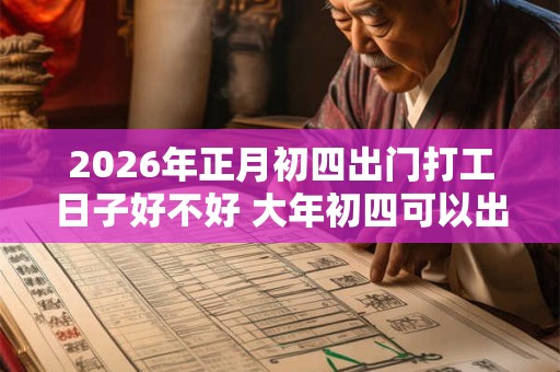 2026年正月初四出门打工日子好不好 大年初四可以出门吗
