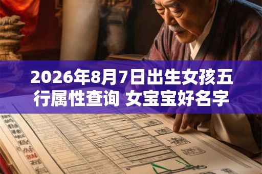 2026年8月7日出生女孩五行属性查询 女宝宝好名字合集