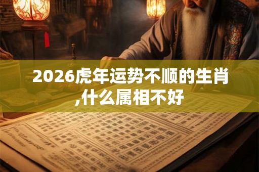 2026虎年运势不顺的生肖,什么属相不好