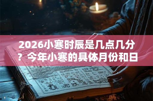 2026小寒时辰是几点几分？今年小寒的具体月份和日子