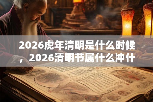 2026虎年清明是什么时候,2026清明节属什么冲什么生肖? 2026虎年清明是什么时候,2026清明节属什么冲什么生肖?