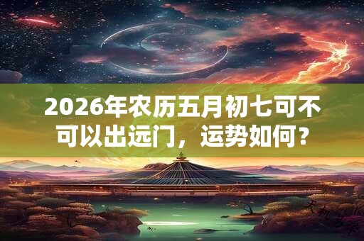 2026年农历五月初七可不可以出远门，运势如何？