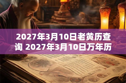 2027年3月10日老黄历查询 2027年3月10日万年历黄道吉日 2027年3月10日老黄历查询 2027年3月10日万年历黄道吉日