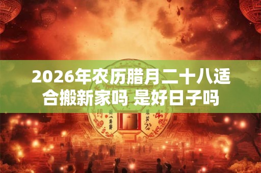 2026年农历腊月二十八适合搬新家吗 是好日子吗