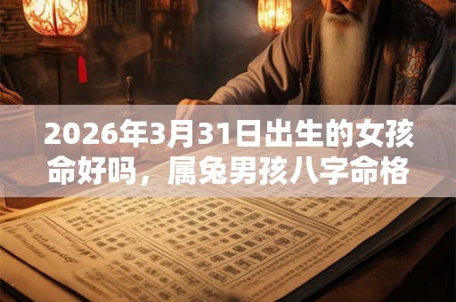 2026年3月31日出生的女孩命好吗，属兔男孩八字命格