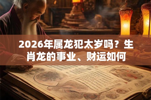 2026年属龙犯太岁吗？生肖龙的事业、财运如何