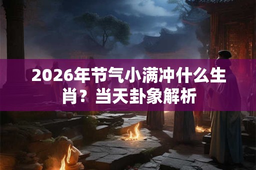 2026年节气小满冲什么生肖？当天卦象解析
