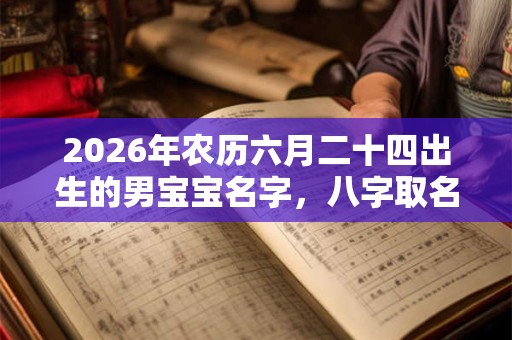 2026年农历六月二十四出生的男宝宝名字,八字取名 2026年农历六月二十四出生的男宝宝名字,八字取名