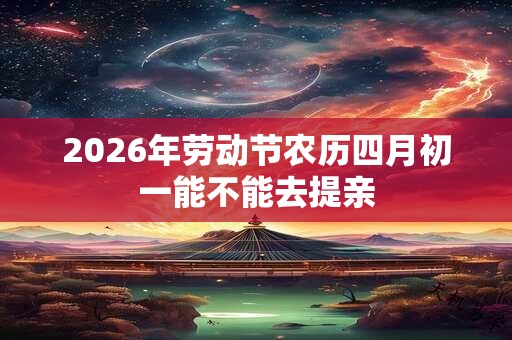 2026年劳动节农历四月初一能不能去提亲 2026年劳动节农历四月初一能不能去提亲