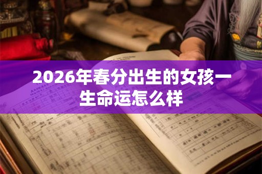 2026年春分出生的女孩一生命运怎么样 2026年春分出生的女孩一生命运怎么样