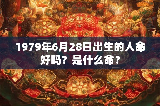 1979年6月28日出生的人命好吗？是什么命？