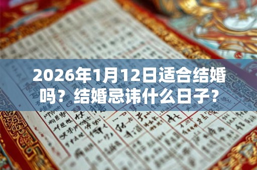 2026年1月12日适合结婚吗？结婚忌讳什么日子？