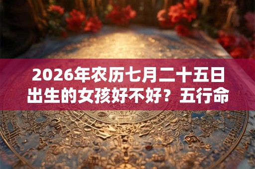 2026年农历七月二十五日出生的女孩好不好？五行命理详解