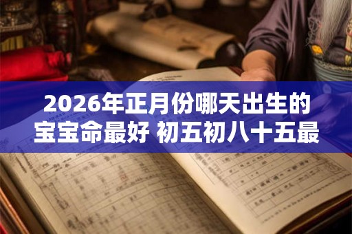 2026年正月份哪天出生的宝宝命最好 初五初八十五最旺运
