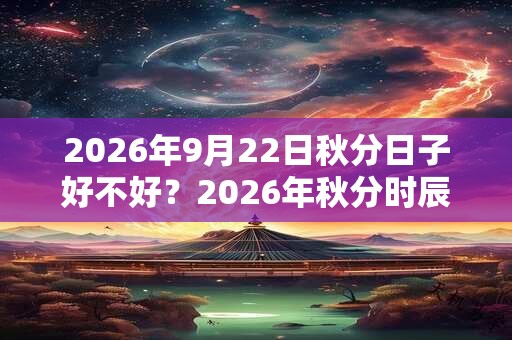 2026年9月22日秋分日子好不好？2026年秋分时辰吉凶查询？