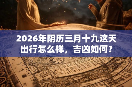 2026年阴历三月十九这天出行怎么样，吉凶如何？