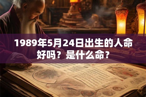 1989年5月24日出生的人命好吗？是什么命？