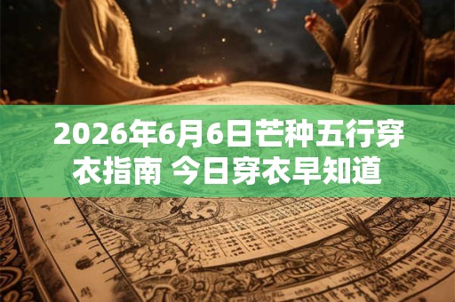 2026年6月6日芒种五行穿衣指南 今日穿衣早知道