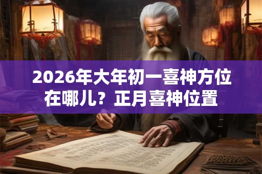 2026年大年初一喜神方位在哪儿？正月喜神位置