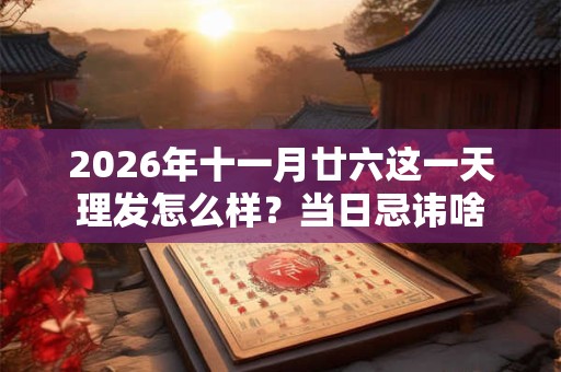 2026年十一月廿六这一天理发怎么样？当日忌讳啥
