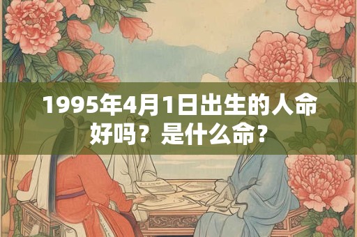 1995年4月1日出生的人命好吗？是什么命？