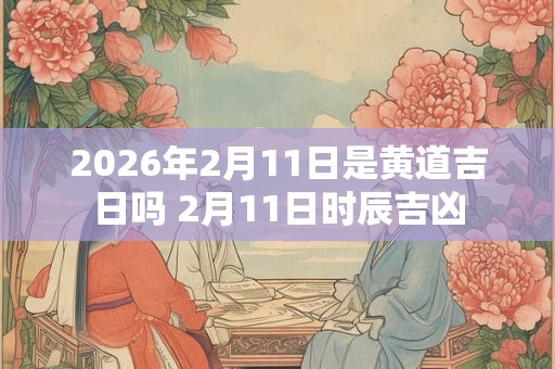 2026年2月11日是黄道吉日吗 2月11日时辰吉凶