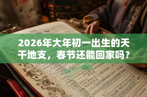 2026年大年初一出生的天干地支，春节还能回家吗？