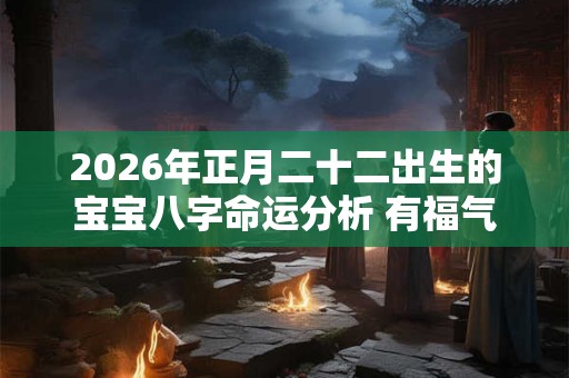 2026年正月二十二出生的宝宝八字命运分析 有福气有好命