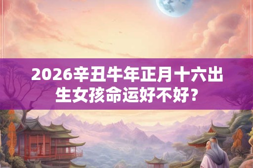 2026辛丑牛年正月十六出生女孩命运好不好？