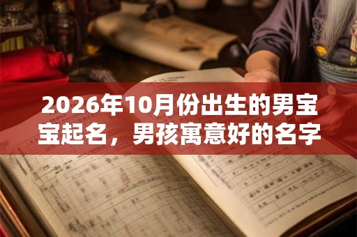 2026年10月份出生的男宝宝起名，男孩寓意好的名字