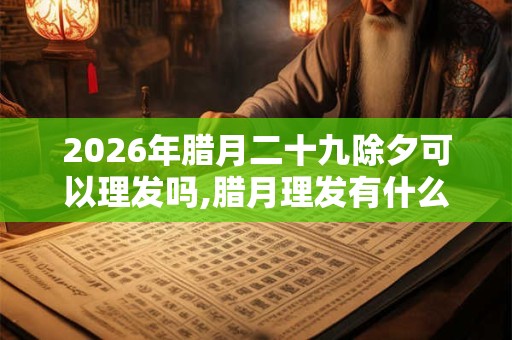 2026年腊月二十九除夕可以理发吗,腊月理发有什么讲究? 2026年腊月二十九除夕可以理发吗,腊月理发有什么讲究?
