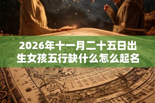 2026年十一月二十五日出生女孩五行缺什么怎么起名？