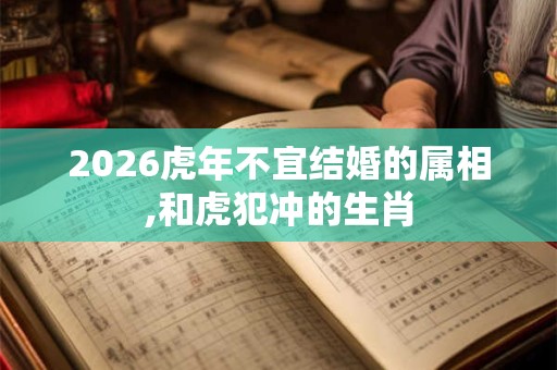 2026虎年不宜结婚的属相,和虎犯冲的生肖