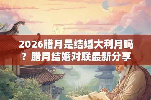2026腊月是结婚大利月吗？腊月结婚对联最新分享
