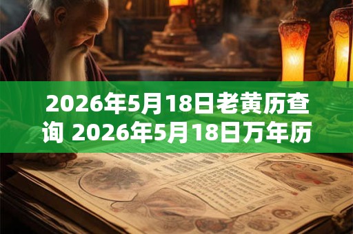 2026年5月18日老黄历查询 2026年5月18日万年历黄道吉日
