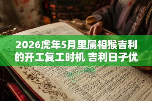 2026虎年5月里属相猴吉利的开工复工时机 吉利日子优选