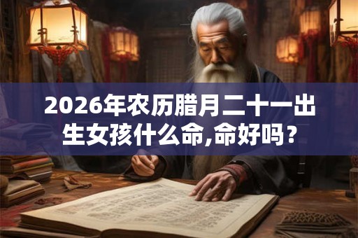 2026年农历腊月二十一出生女孩什么命,命好吗？