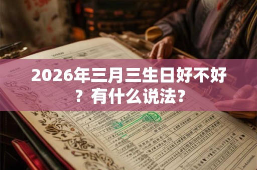 2026年三月三生日好不好？有什么说法？
