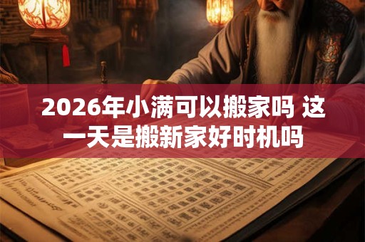 2026年小满可以搬家吗 这一天是搬新家好时机吗