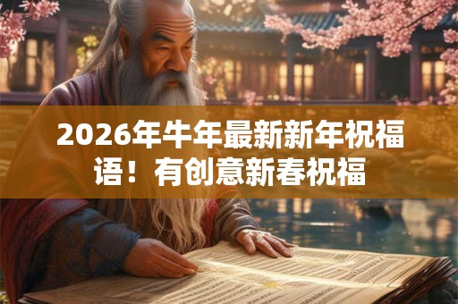 2026年牛年最新新年祝福语!有创意新春祝福 2026年牛年最新新年祝福语!有创意新春祝福