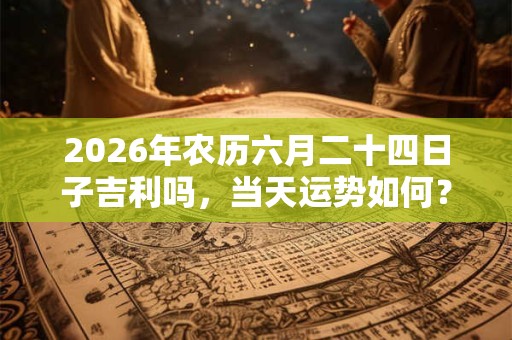 2026年农历六月二十四日子吉利吗，当天运势如何？