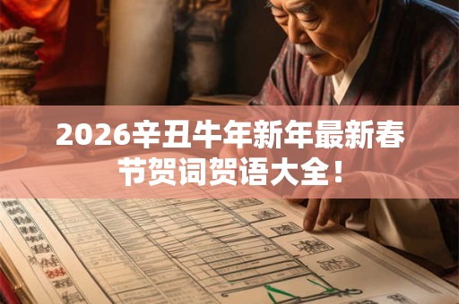 2026辛丑牛年新年最新春节贺词贺语大全！
