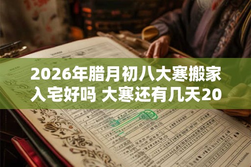 2026年腊月初八大寒搬家入宅好吗 大寒还有几天2026