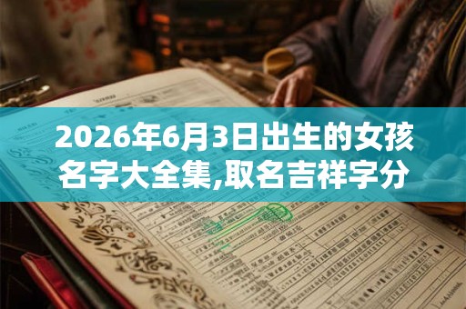 2026年6月3日出生的女孩名字大全集,取名吉祥字分享