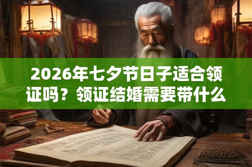 2026年七夕节日子适合领证吗？领证结婚需要带什么证明？