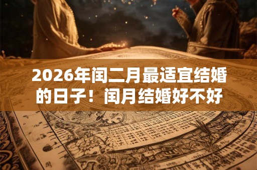 2026年闰二月最适宜结婚的日子!闰月结婚好不好 2026年闰二月最适宜结婚的日子!闰月结婚好不好