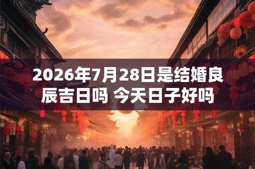 2026年7月28日是结婚良辰吉日吗 今天日子好吗
