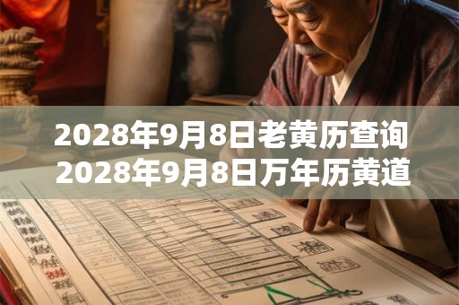 2028年9月8日老黄历查询 2028年9月8日万年历黄道吉日 2028年9月8日老黄历查询 2028年9月8日万年历黄道吉日