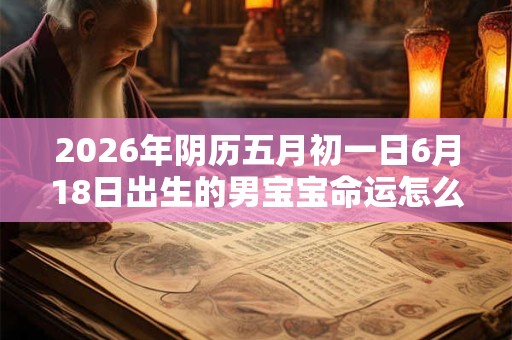 2026年阴历五月初一日6月18日出生的男宝宝命运怎么样