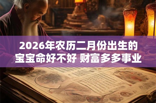 2026年农历二月份出生的宝宝命好不好 财富多多事业顺利